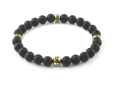 Guess - Pánský korálkový náramek 4G Icon JUMB02117JWYGBK