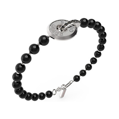 Guess - Pánský korálkový náramek Edgy Styles JUMB04060JWSTBK