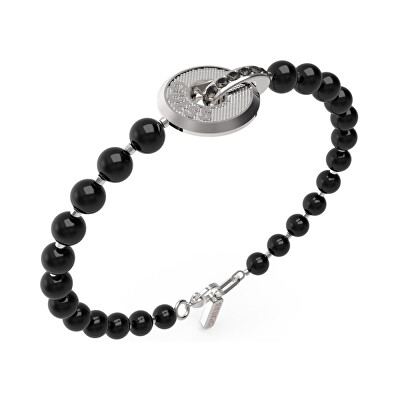 Guess - Pánský korálkový náramek Edgy Styles JUMB04060JWSTBK