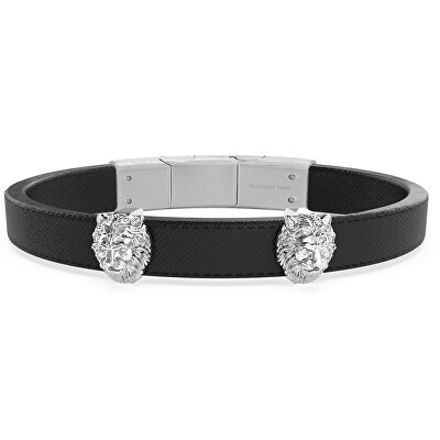 Guess - 2. JAKOST -  Pánský kožený náramek Lion King JUMB01311JWSTT/U