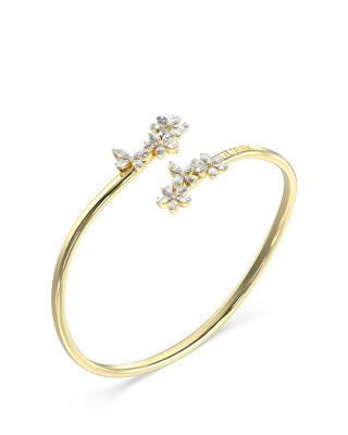 Guess - Pevný pozlacený náramek se zirkony Lily JUBB05103JWYG