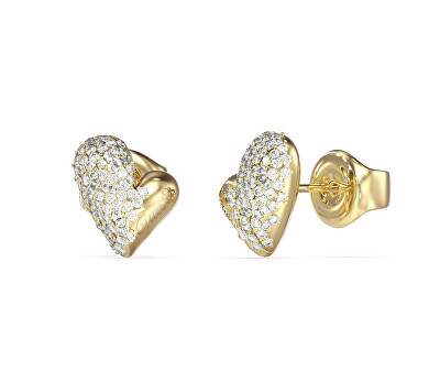 Guess - Pozlacená srdíčka s krystaly Golden Love JUBE06453JWYGT/U