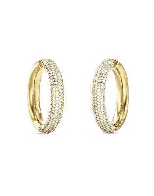 Guess - Pozlátené kruhy s pavé kryštály Madison JUBE06425JWYGT/U