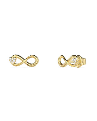 Guess - Pozlacené náušnice Nekonečno Love Bites JUBE06049JWYGT/U