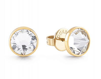 Guess - Pozlacené náušnice s čirými krystaly Frontiers JUME01343JWYGT/U