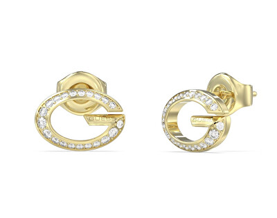Guess - Pozlátené kôstky s kryštálmi G Camden JUBE06338JWYGT/U