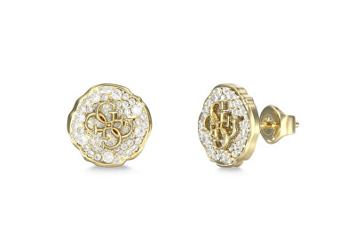 Guess - Pozlátené kôstky s kryštálmi Morning Grace JUBE06381JWYGT/U