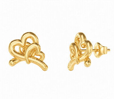 Guess - Pozlacené srdcové náušnice Srdce Love Bites JUBE06058JWYGT/U