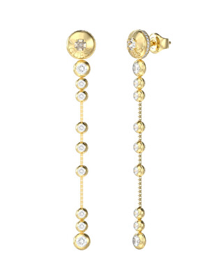Guess - Pozlacené třpytivé náušnice Sparks JUBE06280JWYGT/U