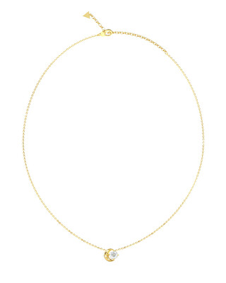 Guess - Pozlacený náhrdelník s měsícem Aurora JUBN06232JWYGT/U