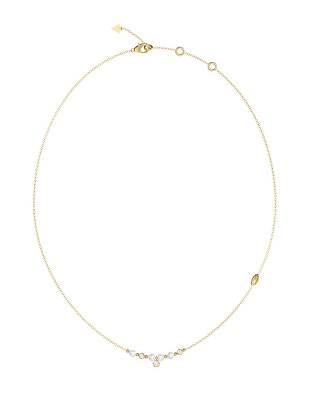 Guess - Pozlátený náhrdelník s pravými perlami Pearly JUBN06480JWYGT/U
