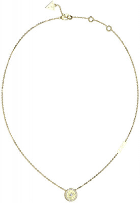 Guess - Pozlacený náhrdelník se zirkony Love Guess JUBN04080JWYGT/U