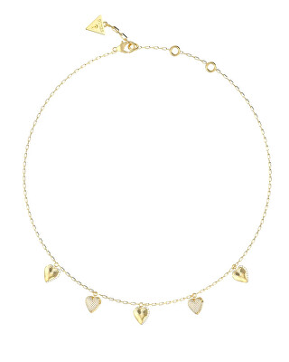 Guess - Pozlacený náhrdelník Srdíčka By Your Side JUBN06081JWYGT/U