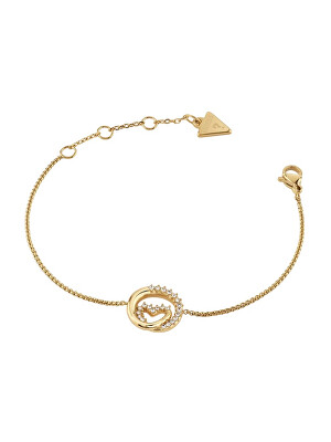 Guess - Aranyozott karkötő kristályokkal Szív Iconique JUBB05527JWYG