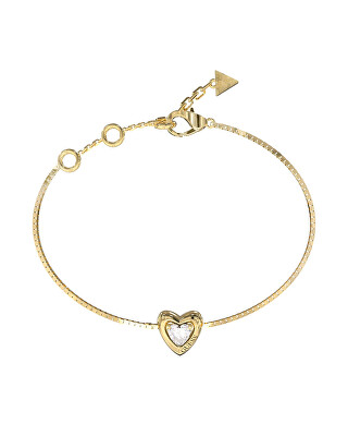 Guess - Pozlacený náramek Srdce Beloved JUBB06017JWYG