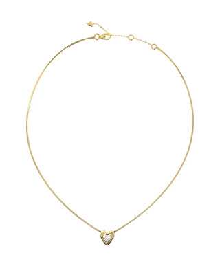 Guess - Pozlacený srdíčkový náhrdelník Beloved JUBN06016JWYGT/U