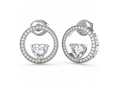 Guess - Bűbájos acél fülbevaló M`ama Non M`ama JUBE04666JWRHT-U
