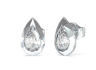 Guess - Půvabné ocelové náušnice Tear Drop 4G Light JUBE05247JWRHT/U