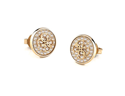 Guess - Půvabné pozlacené náušnice Dreaming Guess JUBE03129JWYGT/U