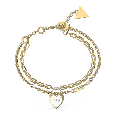 Guess - Půvabný dvojitý bicolor náramek All You Need is Love JUBB04206JWYGRH