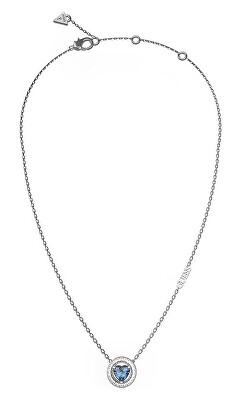 Guess - Půvabný náhrdelník s modrým krystalem M`ama Non M`ama JUBN04667JWRHLST/U