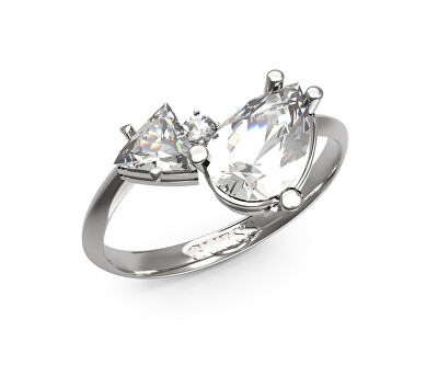 Guess - Půvabný ocelový prsten s krystaly Wonderlights JUBR04418JWRH
