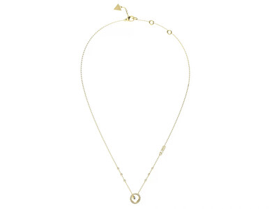 Guess - Půvabný pozlacený náhrdelník se zirkony Tiny Dancer JUBN04657JWYGT/U