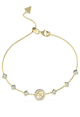 Guess - Půvabný pozlacený náramek 4G Crush JUBB04156JWYGT/U