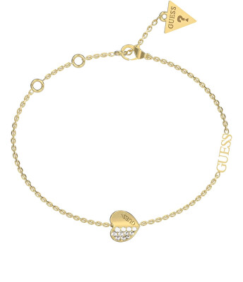 Guess - Půvabný pozlacený náramek Lovely Guess JUBB03036JWYG
