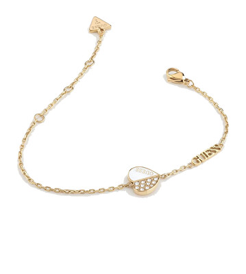 Guess - Půvabný pozlacený náramek Lovely Guess JUBB03042JWYGWH