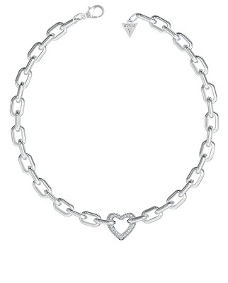 Guess - Výrazný ocelový náhrdelník Beloved JUBN05015JWRHT/U