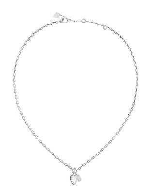 Guess - Oceľový náhrdelník Číre srdce Crystal Love JUBN06359JWRHT/U