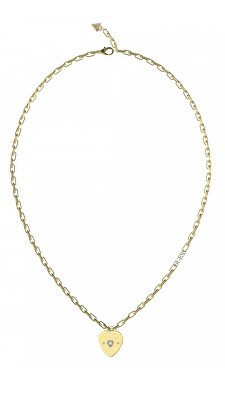Guess - Romantický pozlacený náhrdelník Guess Amore JUBN05060JWYGT/U