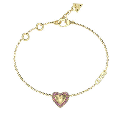 Guess - Romantický pozlacený náramek Beloved JUBB05011JWYGPK