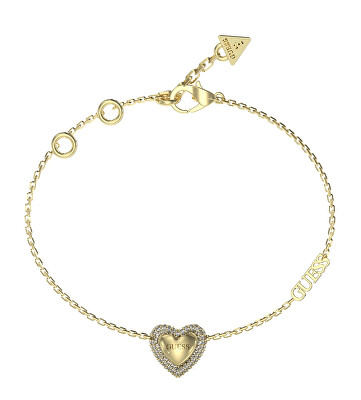 Guess - Romantický pozlacený náramek Beloved JUBB05022JWYG