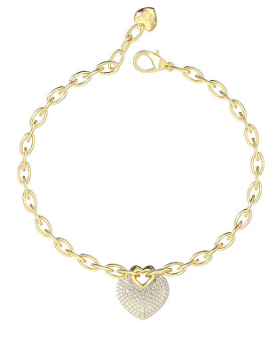 Guess - Romantický pozlacený náramek Crazy In Love JUBB05214JWYG