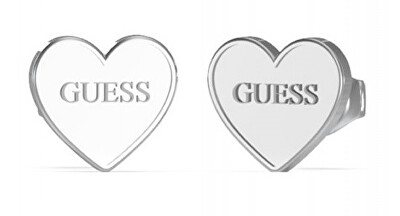 Guess - Slušivé ocelové náušnice Srdce JUBE02171JWRHT/U