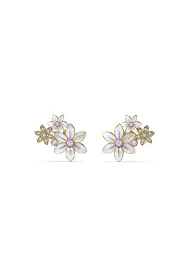 Guess - Slušivé ocelové náušnice White Lotus JUBE04131JWYGWHT/U