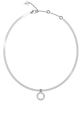 Guess - Slušivý ocelový náhrdelník Circle Lights JUBN03171JWRHT/U