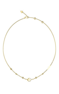 Guess - Slušivý pozlacený náhrdelník 4 Love JUBN05038JWYGT/U