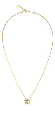 Guess - Slušivý pozlacený náhrdelník Hvězda Iconique JUBN05545JWYGT/U