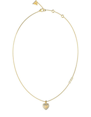 Guess - Slušivý pozlacený náhrdelník se zirkony Amami JUBN04030JWYGT/U
