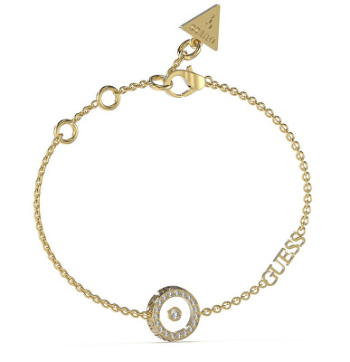 Guess - Slušivý pozlacený náramek Guess Bond JUBB03259JWYG