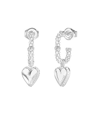 Guess - Srdcové ocelové náušnice By Your Side JUBE06075JWRHT/U