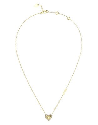 Guess - Srdíčkový pozlacený náhrdelník Beloved JUBN05018JWYGT/U