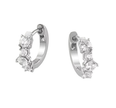 Guess - Stříbrné kruhy s kubickými zirkony Jardin JSBE04467JWRHT/U