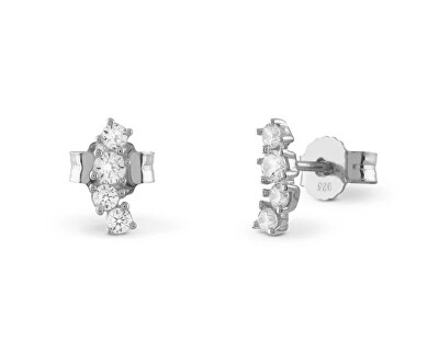 Guess - Stříbrné pecky s kubickými zirkony Jardin JSBE04495JWRHT/U