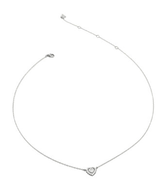 Guess - Stříbrný náhrdelník Srdce se zirkony Jardin JSBN04459JWRHT/U