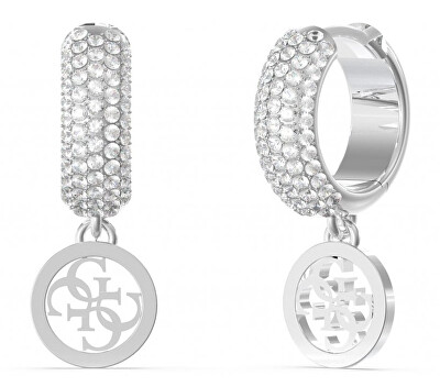 Guess - Stylové kruhy Crazy Earrings JUBE03301JWRHT/U