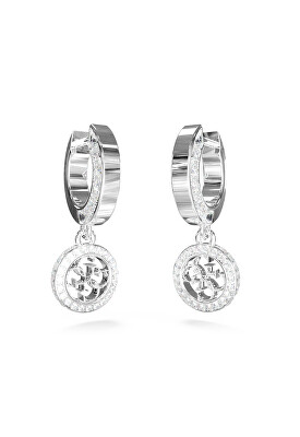Guess - Stylové ocelové náušnice se zirkony 4G Crush JUBE04165JWRHT/U